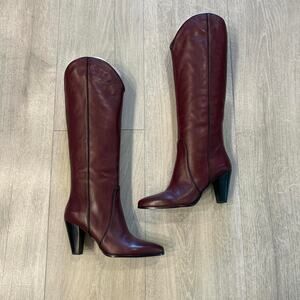 Kate Spade Dania boots in burgundy. Size 6.5